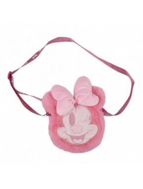 Sac en peluche rose de Minnie Mouse avec nœud