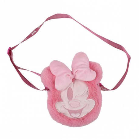 Bolso peluche Minnie rosa 100% polyester Disney