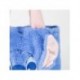 Bolsa de peluche azul de Stitch con asas rosas