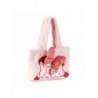 Bolsa Shopping Pelúcia Minnie Rosa 100% Poliéster