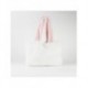White Hello Kitty polyester plush shopping bag