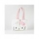 White Hello Kitty polyester plush shopping bag