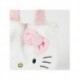 White Hello Kitty polyester plush shopping bag