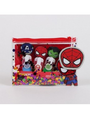Set de subrayadores Avengers de colores con estuche decorativo