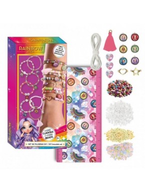 DIY Beauty Set Rainbow High Bracelet with multicolor beads.