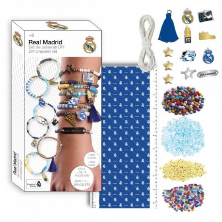 Set DIY bracelet Real Madrid avec perles et accessoires