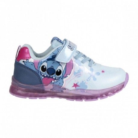 Stitch kids sneakers with lights and TPR sole