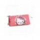 Hello Kitty 3-Compartment Pencil Case Pink Polyester
