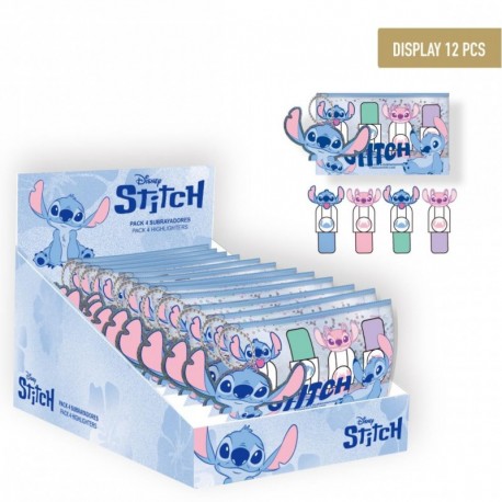 Stitch multicolor highlighter pack in transparent bag