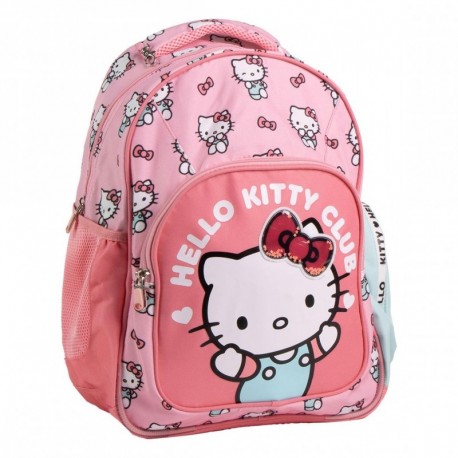 Mochila escolar mediana de Hello Kitty rosa 42 cm