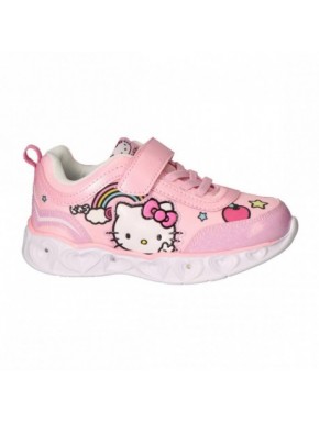 Baskets roses Hello Kitty lumineuses avec semelle EVA.