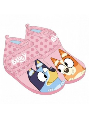 Chaussons de maison Bluey pour enfants en rose