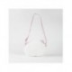 Bolso peluche blanco Hello Kitty con lazo rosa