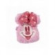 Monedero rosa de peluche Minnie Mouse con lazo y cierre