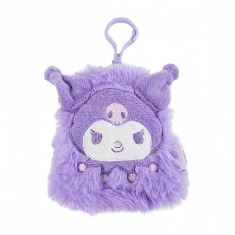 Monedero Peluche Kuromi Hello Kitty Morado