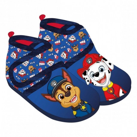 Chaussons mi-bottes Paw Patrol bleus avec personnages