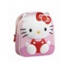 Mochila Infantil 3D Hello Kitty Rosa em Poliéster e EVA