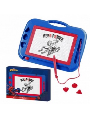 Set de papelería pizarra magnética Spiderman azul oscuro
