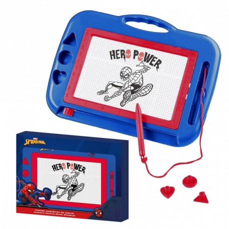 Set de papelería pizarra magnética Spiderman azul oscuro