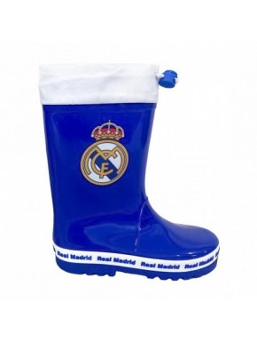 Bottes de pluie PVC Real Madrid bleu et blanc