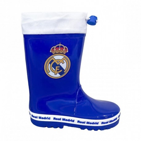 Bottes de pluie PVC Real Madrid bleu et blanc
