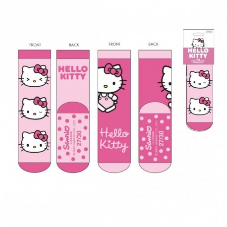Meia antiderrapante Hello Kitty