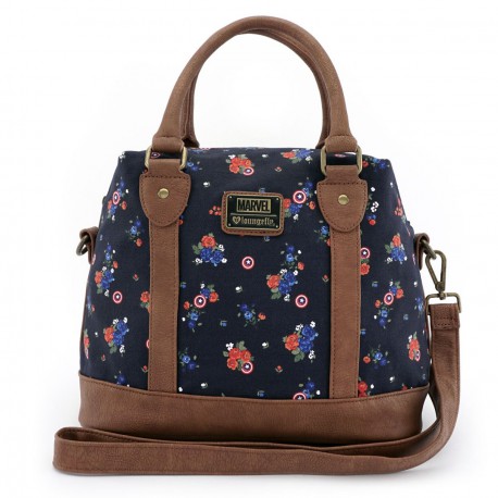 Bolso Loungefly Capitan América flowers