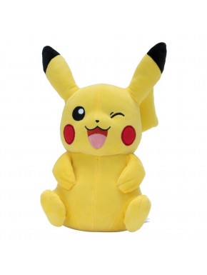 Peluche Pikachu 30 cm clignant parlante