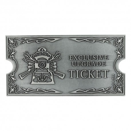 Réplique en métal de Resident Evil 4 Ticket d'Amélioration Exclusive