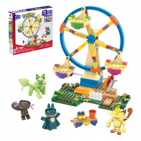 Kit de construção Pokémon MEGA com roda gigante e figuras