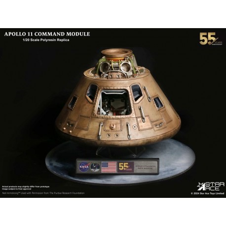 Réplica do Módulo de Comando Apollo 11 de 20 cm em poliresina