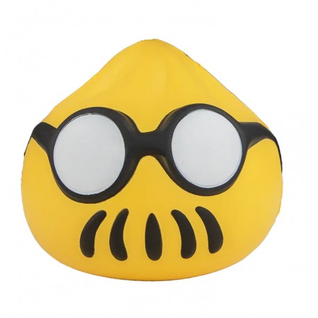Squishy amarillo de Sakamoto Days con gafas negras