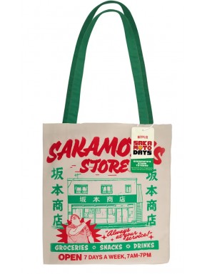 Sakamoto Days store tote bag with vibrant design