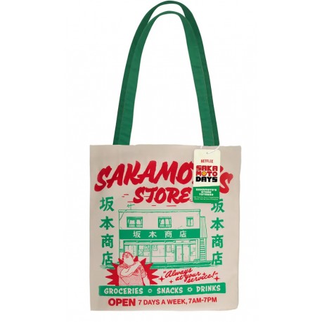 Sakamoto Days store tote bag with vibrant design