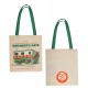 Bolsa tote Sakamoto Days con diseño de edificio