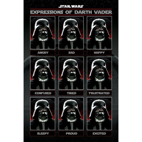 Poster Star Wars Darth Vader Expressions