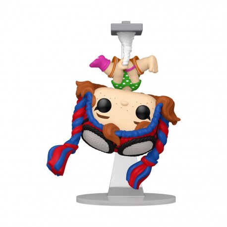 Figura POP! de Mayday Parker de Spiderman colgando boca abajo