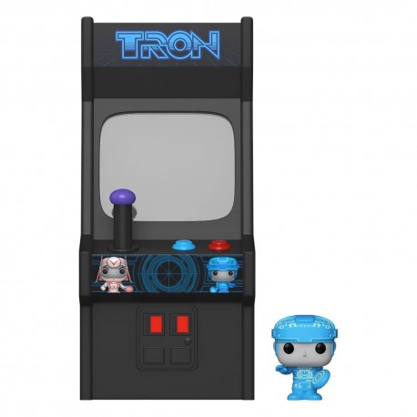 Figurine en vinyle Tron de Funko dans une machine d'arcade