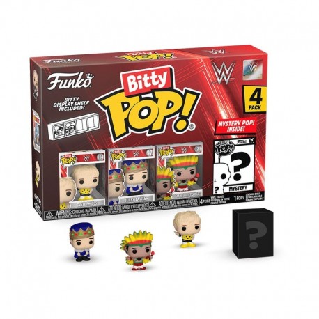 Pack de 4 figuras Bitty POP! Vinyl WWE Funko