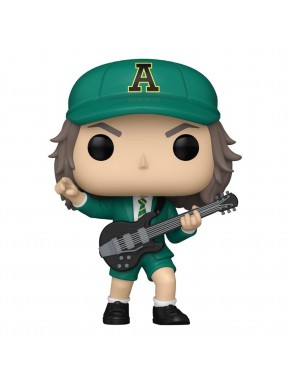 Figura de vinilo Angus Young verde con guitarra de AC/DC 9 cm