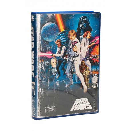 T-shirt Star Wars VHS blue