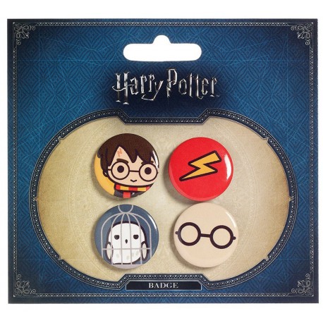 Pack Chapas Harry Potter Kawaii