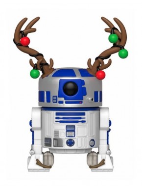 Figura Star Wars POP! Vinyl R2-D2 navideño con cuernos de reno