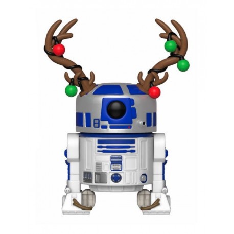 Figura Star Wars POP! Vinyl R2-D2 navideño con cuernos de reno