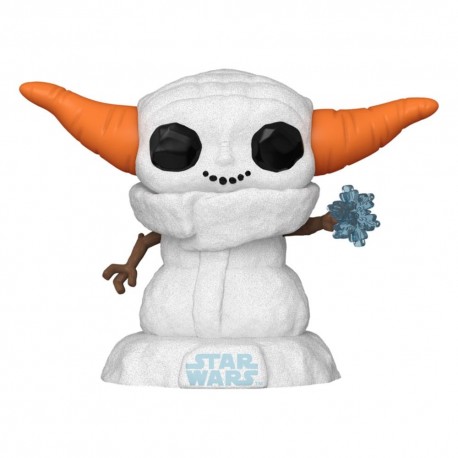Figura de vinilo Star Wars Grogu en versión navideña de 9 cm
