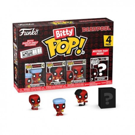 Pack Funko Bitty POP Deadpool avec 4 figurines