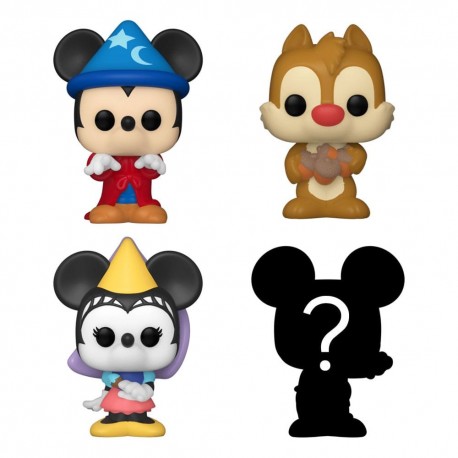 Pack de 4 Figuras Bitty POP! de Disney con Mickey Hechicero