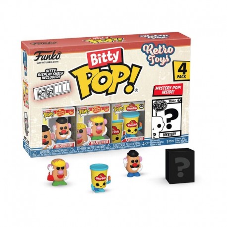 Pack de 4 figuras Bitty POP! Mr. Potato Head con funda protectora