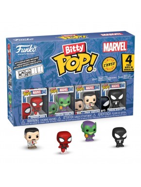 Pack 4 Figuras Bitty POP! de Spider-Man, Green Goblin, J. Jonah Jameson y figura Chase