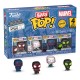 Pack de 4 Figuras Bitty POP! Spider-Man na caixa